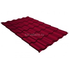 Металлочерепица Grand Line (Гранд Лайн) кредо 0,45 PE RAL 3003 /1 кв.м./