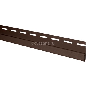 Альта-Профиль Планка "финишная" 3м коричневая Т-14