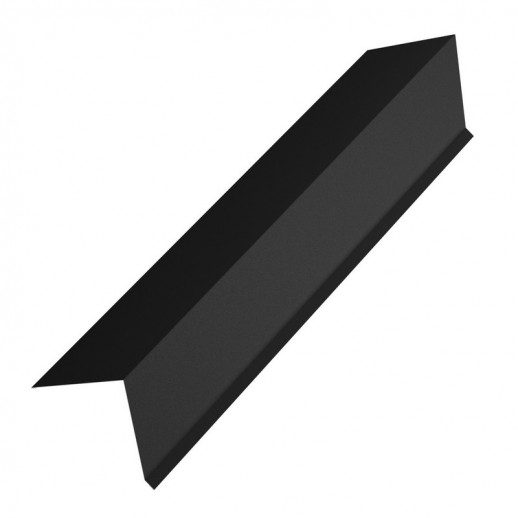 Конек для односкатной кровли 190х185х20х2000 PU Matt Rooftop Кашемир 0,5 мм Zn275 RAL9005