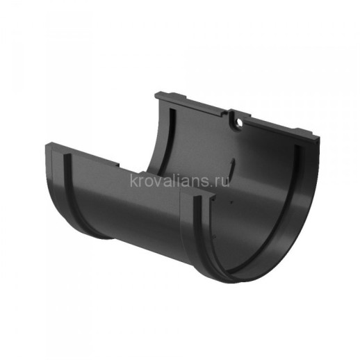 Docke PREMIUM 120/85 мм Соединитель желобов Графит 25 шт./уп.