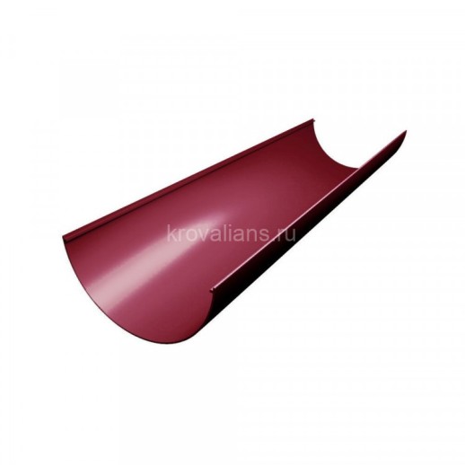 GL Standart 120/87 Желоб английский ПВХ Grand Line 3м бордо (RAL 3005) (10 шт./уп.)