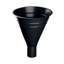 Воронка водосборная МЕТАЛЛ ПРОФИЛЬ PURMAN BLACK EDITION 125/100 RAL 9005, черный