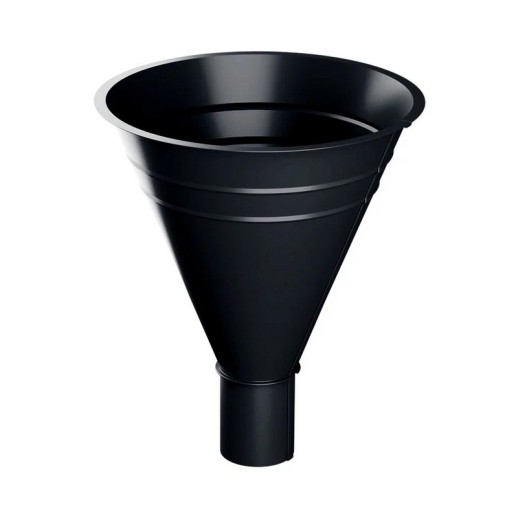 Воронка водосборная МЕТАЛЛ ПРОФИЛЬ PURMAN BLACK EDITION 125/100 RAL 9005, черный