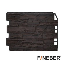 Скол Фасайдинг дачный панель FineBer (Файнбер) Темно-коричневый 1 шт