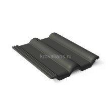 BRAAS Рядовая цементно-песчаная черепица Франкфуртская черный(420х330 мм), 240 шт /паллет