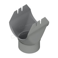 Воронка выпускная МЕТАЛЛ ПРОФИЛЬ ПРОЕКТ D185х150 Ral 9003