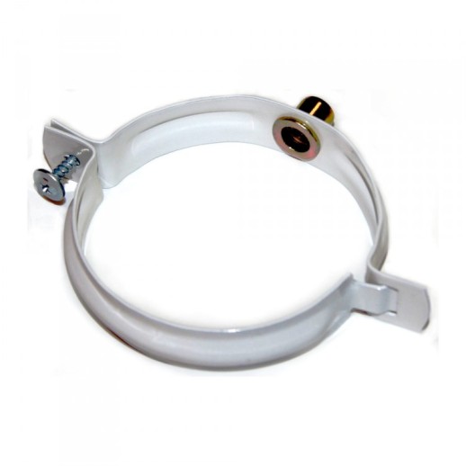 СТАНДАРТ Хомут трубы металлический, белый