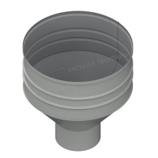 Воронка водосборная МЕТАЛЛ ПРОФИЛЬ ПРОЕКТ D350х150 Ral 9003
