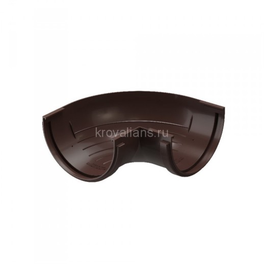 Docke STANDART Угловой элемент желоба 90 универсальный Темно-коричневый 11 шт./уп.