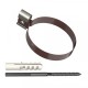 ТН Металл Стандарт 125/90 Хомут трубы Коричневый 8017