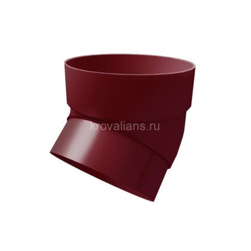 GL Standart 120/87 Колено трубы 45 град. ПВХ Grand Line бордо (RAL 3005) (24 шт./уп.)