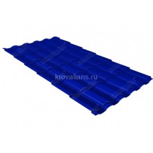 Металлочерепица Grand Line (Гранд Лайн) кредо 0,45 PE RAL 5002 /1 кв.м./