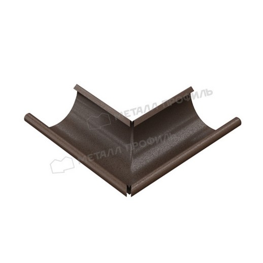 Угол желоба наружный МЕТАЛЛ ПРОФИЛЬ Foramina Freeze 125/100 DarkBrown