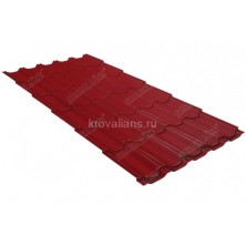 Металлочерепица Grand Line (Гранд Лайн) квинта плюс 0,45 PE RAL 3003 /1 кв.м./