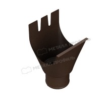 Воронка выпускная МЕТАЛЛ ПРОФИЛЬ Foramina Freeze 125/100 DarkBrown