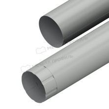 Труба водосточная МЕТАЛЛ ПРОФИЛЬ ПРОЕКТ D150х1000 Ral 9003