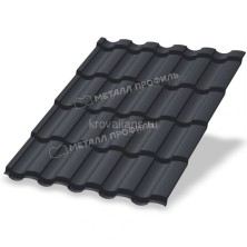 Металлочерепица МеталлПрофиль Монтекристо-XL (Colorcoat Prisma-03-7024-0.5) /1 кв.м./