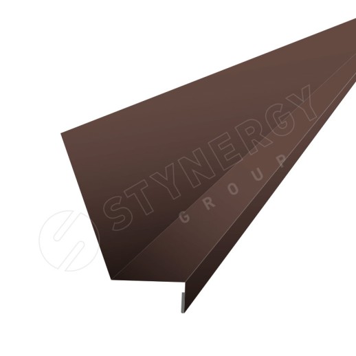 Планка для бокового примыкания 2000 Фальц Stynergy (CORUNDUM50-RAL8017-0.5)