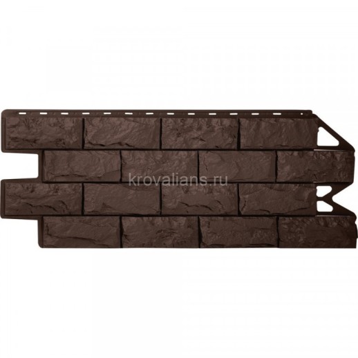 Панель Фагот Эко коричневый (1,160мх0,450м) 0,44м2 10шт/уп Альта-Профиль