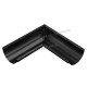 Угол желоба внутренний МЕТАЛЛ ПРОФИЛЬ PURMAN BLACK EDITION 125/100 RAL 9005, черный