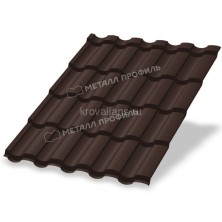 Металлочерепица МеталлПрофиль Монтекристо-XL (Colorcoat Prisma-03-8017-0.5) /1 кв.м./