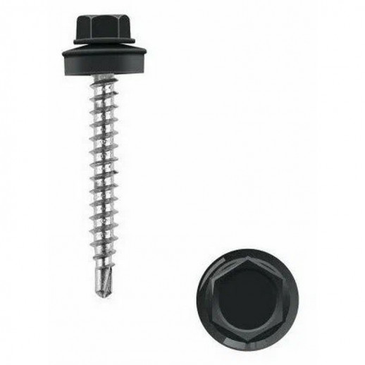 Саморез 4,8 х 35 (250шт) - 9005 черный