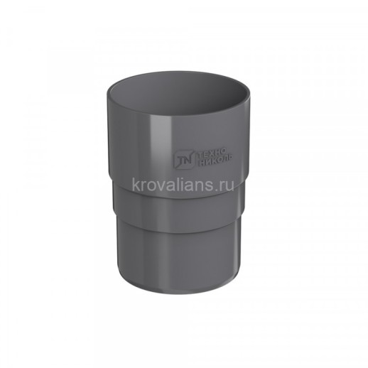 ТехноНИКОЛЬ 125/82 Муфта трубы, серый