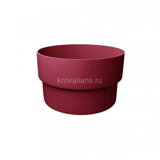 GL Standart 120/87 Муфта трубы соединительная ПВХ Grand Line бордо (RAL 3005) (48 шт./уп.)