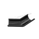 Угол желоба наружный 135 градусов МЕТАЛЛ ПРОФИЛЬ PURMAN BLACK EDITION 125/100 RAL 9005, черный