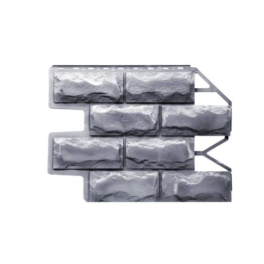 FineBer Фасадная панель Блок светло-серый 795х595мм, 10шт/уп