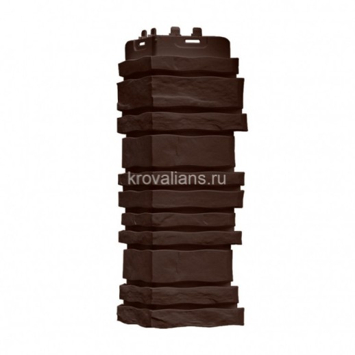 Угол Grand Line Сланец/Скала Classic коричневый (0,378*0,147) 12шт/уп