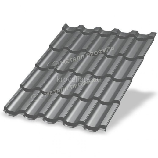 Металлочерепица МеталлПрофиль Трамонтана-X NormanMP (Полиэстер-01-7004-0.5) /1 кв.м/