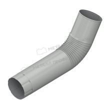 Колено трубы МЕТАЛЛ ПРОФИЛЬ ПРОЕКТ D150 Ral 9003