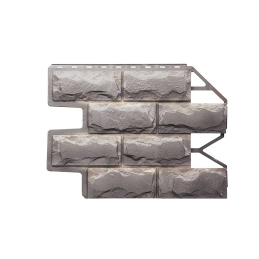 FineBer Фасадная панель Блок бежево-коричневый 795х595мм, 10шт/уп