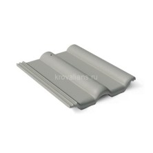 BRAAS Рядовая цементно-песчаная черепица Франкфуртская серый(420х330 мм), 240 шт /паллет