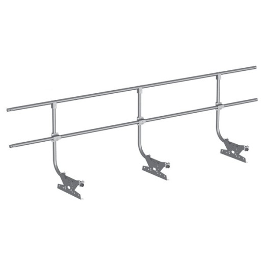 Ограждение кровельное BORGE H-90см, 3 метра, для фальцевой кровли Цинк