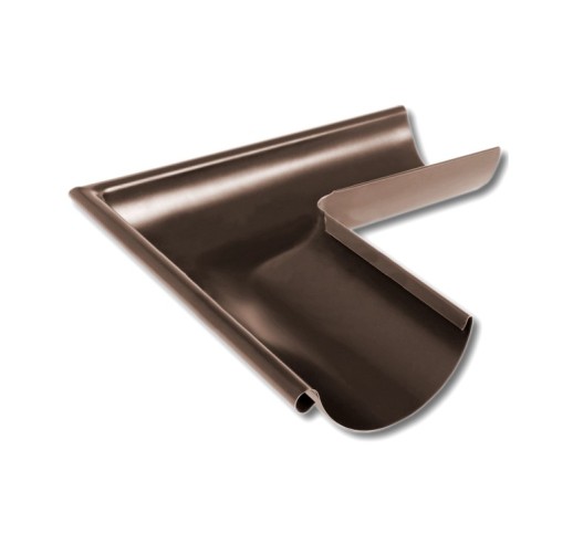 Угол желоба наружный 90 Металл Профиль Престиж 125/100 ral 8017 1 шт