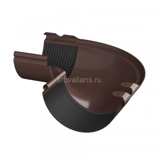 ТН Металл Стандарт 125/90 Угол внешний 90 гр. Коричневый 8017