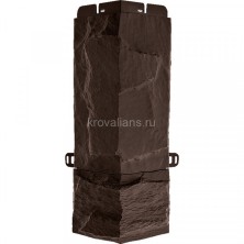 Угол наружный Гранит ЭКО коричневый (0,47м х 0,16м) Альта Профиль 10шт/уп