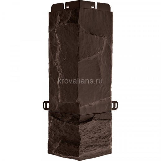 Угол наружный Гранит ЭКО коричневый  (0,47м х 0,16м) Альта Профиль 10шт/уп