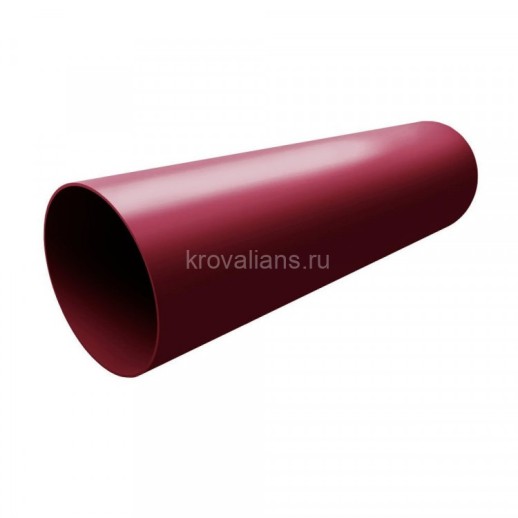 GL Standart 120/87 Труба ПВХ Grand Line 3м бордо (RAL 3005) (5 шт./уп.)