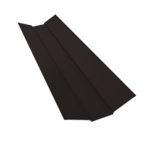 Планка ендовы верхней 95х80х95 0,45 Drap TX RAL 9005 черный (2м)