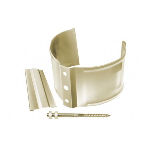 Держатель трубы (кирпич) 125/90 Grand Line (Гранд Лайн) ral 1015 1 шт