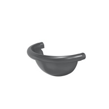 AS PUrus 150/100 Заглушка полукруглая RAL 7024 17 шт/уп