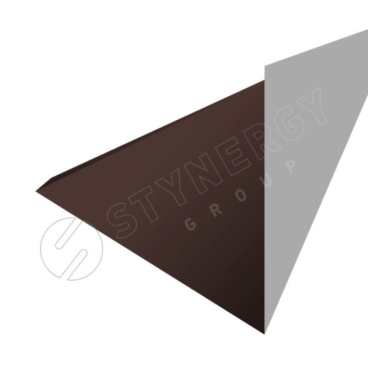 Планка для верхнего примыкания к трубе 2000 Фальц Stynergy (CORUNDUM50-RAL8017-0.5)