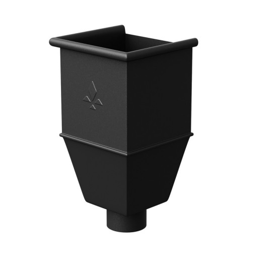 AS PUrus MATT 150/100 Воронка водосборная удлиненная, 1 шт/уп., RAL 9005 Matt