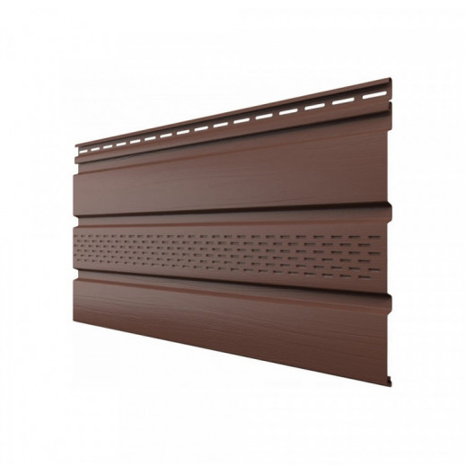 ТН ОПТИМА, Софит, частично перфорированный, каштан, 3м 10шт/упак